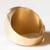 Anello vintage da uomo in oro 14K con onice, anni ‘60