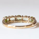 Anello vintage in oro 8K con peridoti, anni ‘80