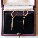 Orecchini pendenti vintage in oro 18K, anni ‘60