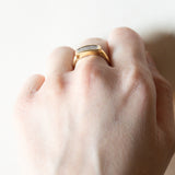 Anello vintage in oro 18K con diamanti (0.05ctw ca.), anni ‘70
