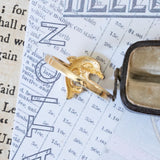 Anello vintage in oro 8K con delfino, anni ‘80