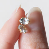 Orecchini vintage in oro giallo 18K con acquamarine (0.80ctw ca.), anni ‘60