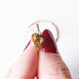 Braccialetto vintage in oro giallo 14K con diamante (0.01ct ca.), anni ‘60/‘70