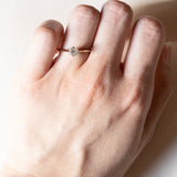 Solitario antico in oro 18K con diamante di taglio vecchia miniera (0.30ct ca.), anni ‘10/‘20