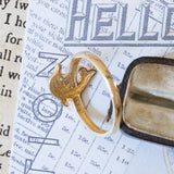 Anello vintage in oro 8K con delfino, anni ‘80