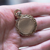 Ciondolo portafoto antico in oro 14K, primi del ‘900