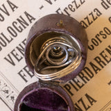 Bague ancienne en or blanc 18 carats avec diamants (0,45 ct environ), années 1930/1940