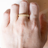 Veretta vintage in oro 18K con diamanti (0.27ctw ca.), anni ‘60