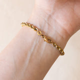 Soft vintage 8K gold bracelet, 1960s