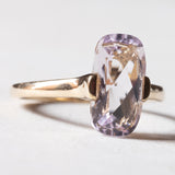 Anello vintage in oro 8K con ametista, anni ‘70
