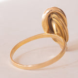 Anello vintage in oro giallo 18K, anni ‘70/‘80