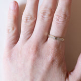 Anello vintage in oro 14K con diamanti (0.14ct ca.), anni ‘60/‘70