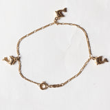 Braccialetto vintage in oro 18K con delfini, anni ‘80/‘90