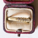 Veretta vintage in oro 18K con diamanti (0.27ctw ca.), anni ‘60
