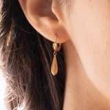 Orecchini pendenti vintage in oro 18K, anni ‘60