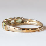 Anello vintage in oro 8K con peridoti, anni ‘80