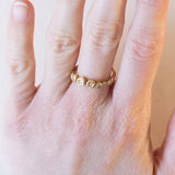 Anello vintage in oro 14K con diamanti (0.20ctw ca.), anni ‘70
