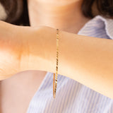 Braccialetto rigido vintage in oro 8K, anni ‘60/‘70