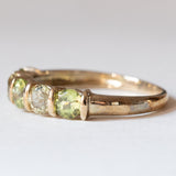 Anello vintage in oro 8K con peridoti, anni ‘80