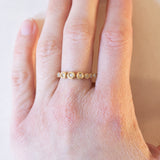 Anello vintage in oro 14K con diamanti (0.20ctw ca.), anni ‘70