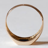 Anello da sigillo vintage in oro 14K con lapislazzuli, anni ‘50/‘60