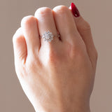 Anello vintage a margherita con diamanti (0.66ctw ca.), anni ‘60