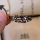 Antique pendant in 18K gold and silver with rosette cut diamonds, early 1900s