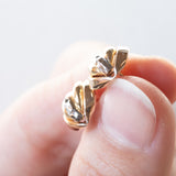 Orecchini vintage in oro 18K, anni ‘60/‘70