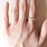 Anello vintage in oro 18K con diamanti (0.50ctw ca.), anni ‘70