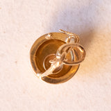 Ciondolo vintage a forma di pozzo in oro 18K