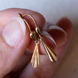 Orecchini pendenti vintage in oro 18K, anni ‘60