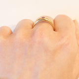 Anello vintage gypsy in oro 18K con rubino, anni ‘50/‘60