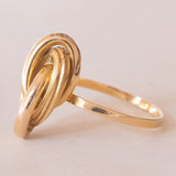 Anello vintage in oro giallo 18K, anni ‘70/‘80