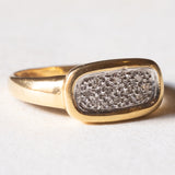 Anello vintage in oro 18K con diamanti (0.05ctw ca.), anni ‘70