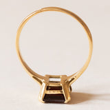 Anello vintage in oro 18K con granato, anni ‘50