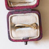 Anello a serpente vintage in oro 18K con rubini, anni ‘70