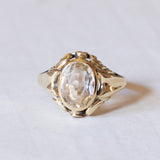 Vintage 14K gold quartz ring, 1950s