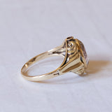 Vintage 14K gold quartz ring, 1950s