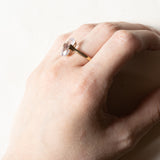 Anello vintage in oro 8K con ametista, anni ‘70