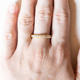 Veretta vintage in oro 18K con diamanti (0.27ctw ca.), anni ‘60