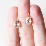 Orecchini vintage in oro 8K con acquamarine, anni ‘60