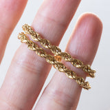 Bracciale morbido torchon vintage in oro 18K