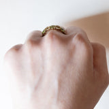 Anello vintage in oro 8K con peridoti, anni ‘80
