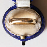 Solitaire vintage en or 14 carats avec diamant taillé en brillant (env. 0,10 ct), années 1970