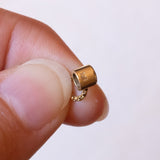 Collana vintage in oro 14K con punto luce di 0.10ct ca., anni ‘70/‘80