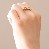Anello “Harem” vintage in oro giallo 18K con diamanti di taglio brillante (1.15ctw ca.), anni ‘60/‘70