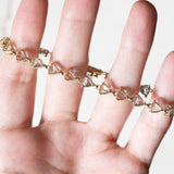 Tennis vintage in oro 14K con acquamarine, anni ‘70/‘80