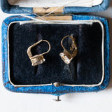 Orecchini vintage in oro 8K con acquamarine, anni ‘60