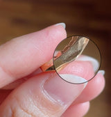 Orecchini vintage a cerchio sfaccettati in oro 18K, anni ‘60