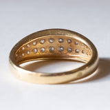 Anello vintage in oro 18K con diamanti (0.50ctw ca.), anni ‘70